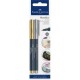 Faber-Castell 160796 marcador 2 pieza(s) Punta de pincel Oro, Metálico - 160796